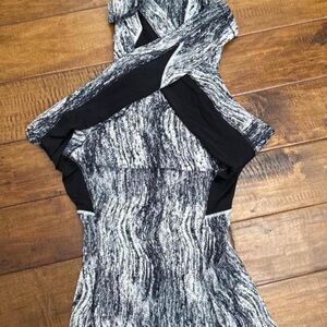 Lululemon Athletica Black and Gray Bodysuit